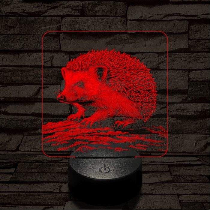 Süni kapaszkodik 7 színű valósághű 3D led lámpa