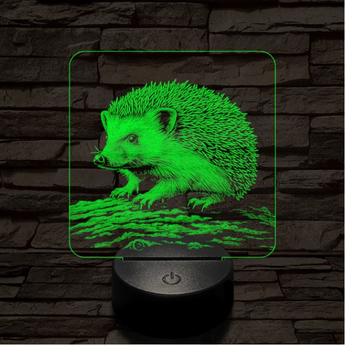 Süni kapaszkodik 7 színű valósághű 3D led lámpa