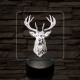 A csodaszarvas 7 színű valósághű 3D led lámpa
