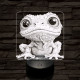 Mókás bébi béka 7 színű valósághű 3D led lámpa