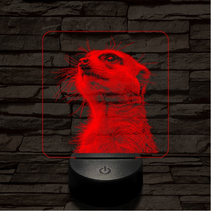 Timon mereng 7 színű valósághű 3D led lámpa