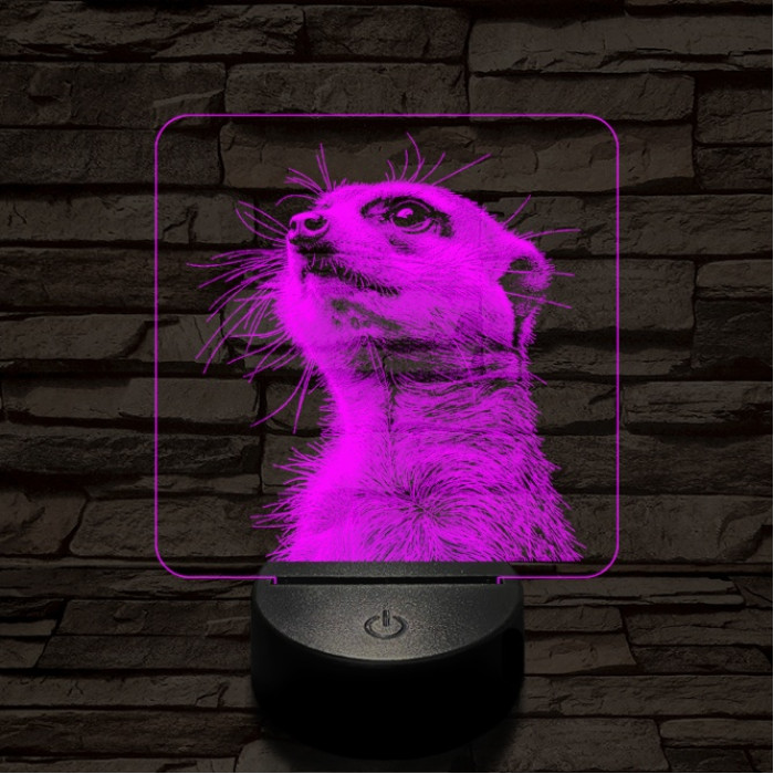 Timon mereng 7 színű valósághű 3D led lámpa