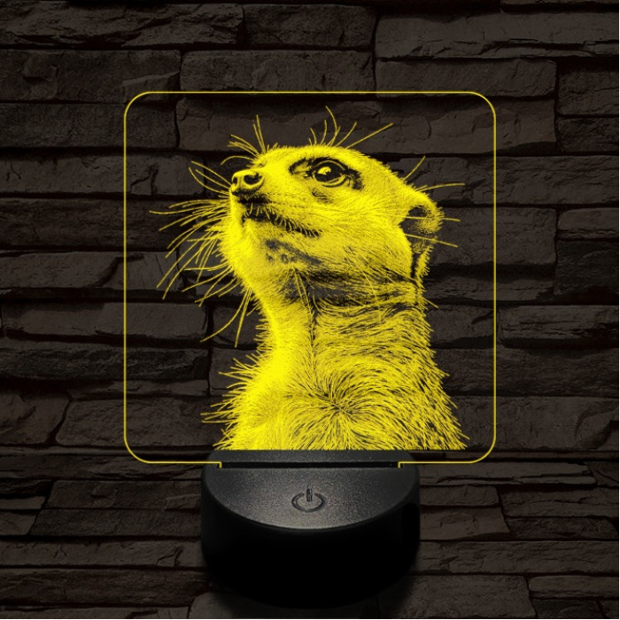 Timon mereng 7 színű valósághű 3D led lámpa