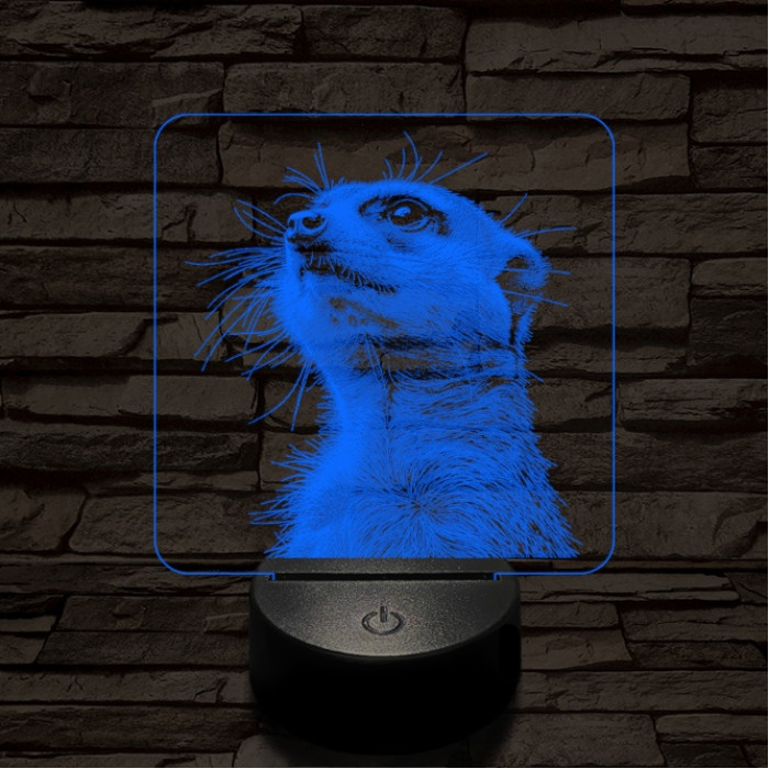 Timon mereng 7 színű valósághű 3D led lámpa