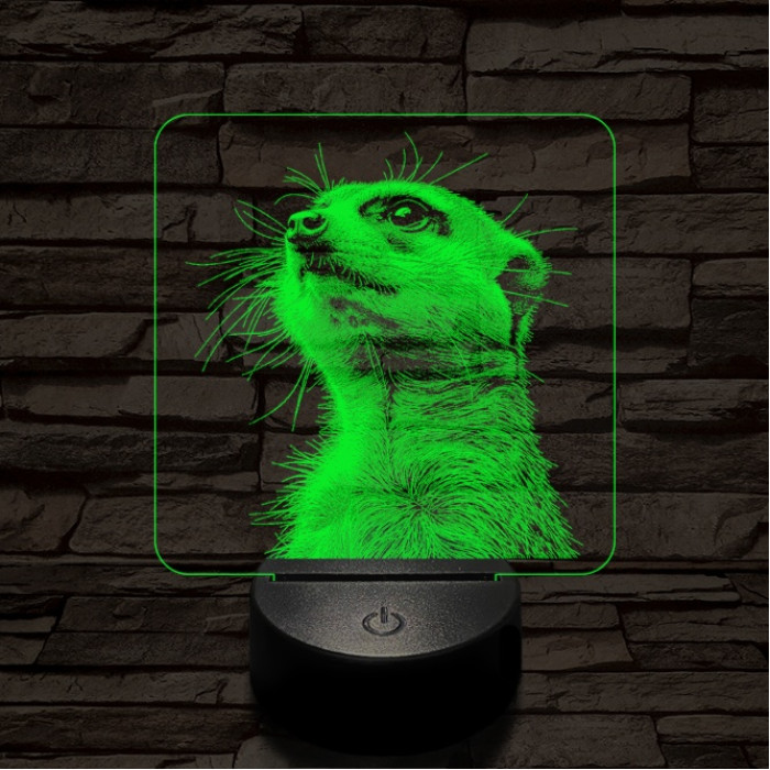 Timon mereng 7 színű valósághű 3D led lámpa