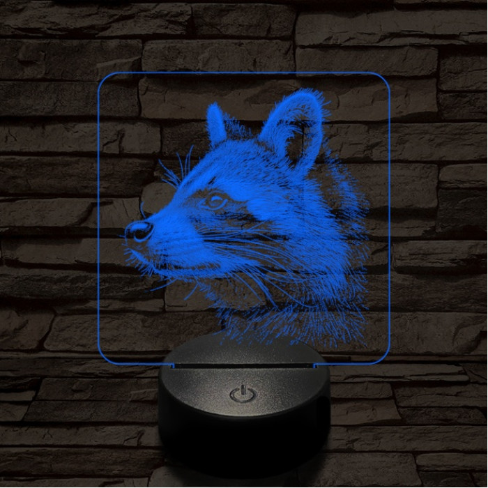 Mosó Masa 7 színű valósághű 3D led lámpa