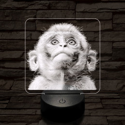 Fohászkodó maki 7 színű valósághű 3D led lámpa