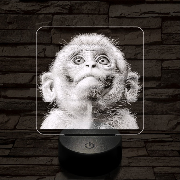 Fohászkodó maki 7 színű valósághű 3D led lámpa