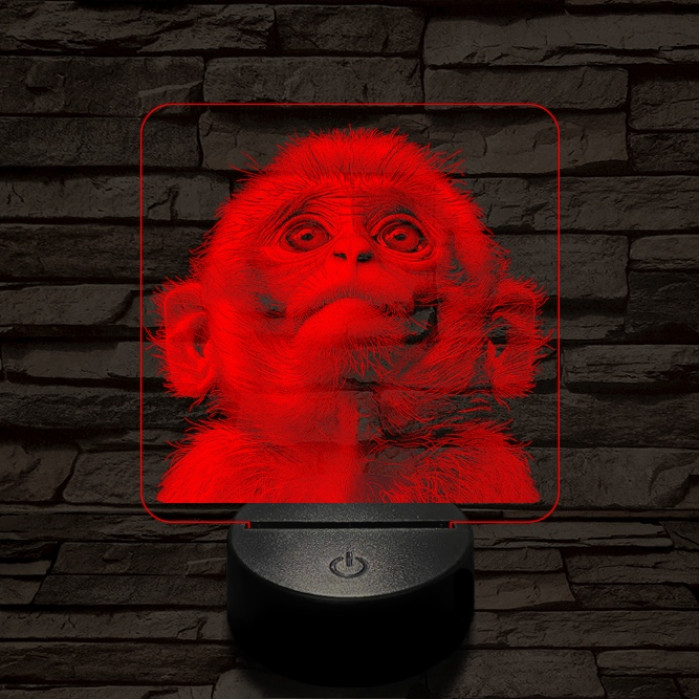 Fohászkodó maki 7 színű valósághű 3D led lámpa