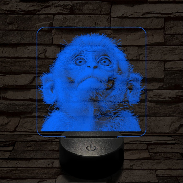 Fohászkodó maki 7 színű valósághű 3D led lámpa