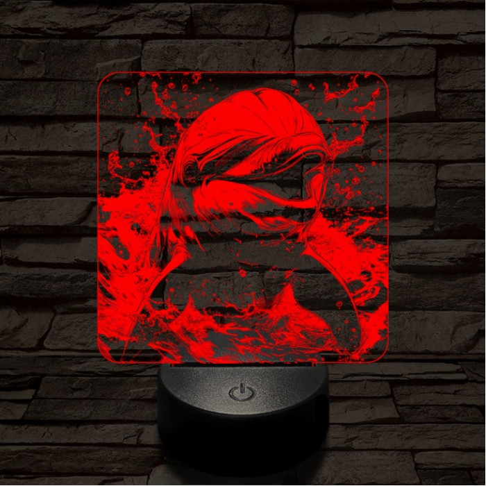 Boldog delfin 7 színű valósághű 3D led lámpa