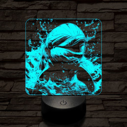Boldog delfin 7 színű valósághű 3D led lámpa