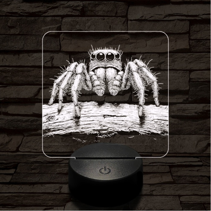 Ugrópók 7 színű valósághű 3D led lámpa