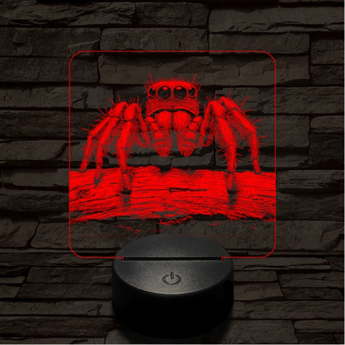 Ugrópók 7 színű valósághű 3D led lámpa