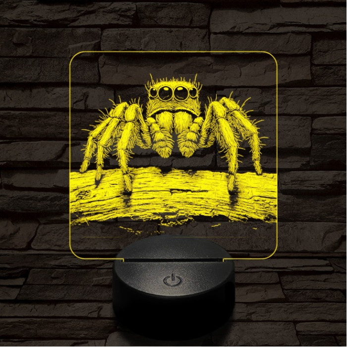 Ugrópók 7 színű valósághű 3D led lámpa