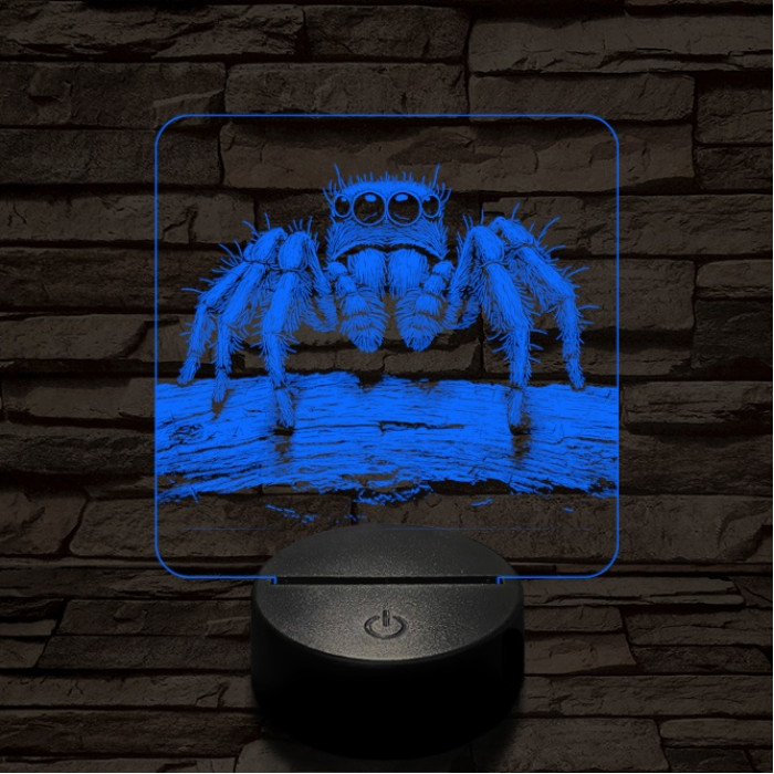 Ugrópók 7 színű valósághű 3D led lámpa