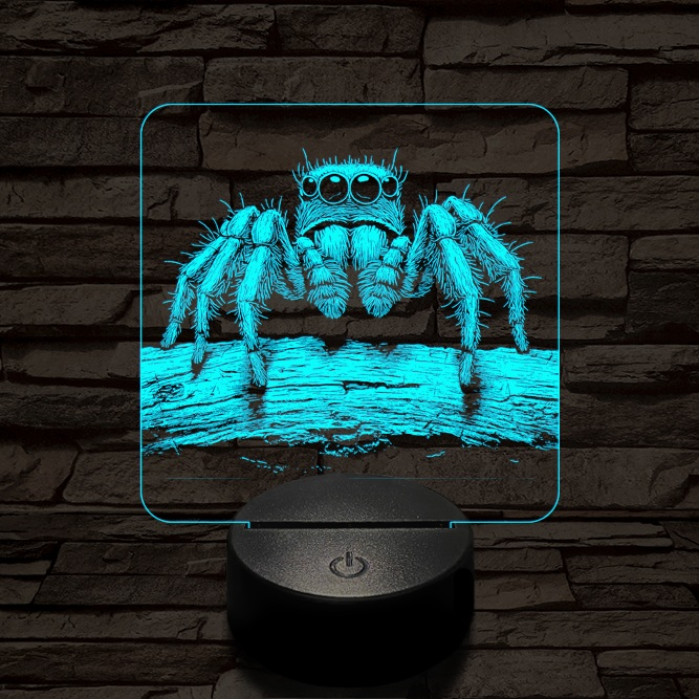 Ugrópók 7 színű valósághű 3D led lámpa