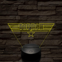 TOP DAD 7 színű 3D led lámpa