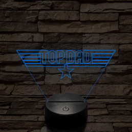 TOP DAD 7 színű 3D led lámpa