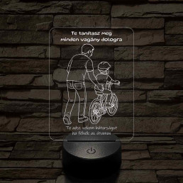 Apa bringa kisfiús 7 színű 3D led lámpa