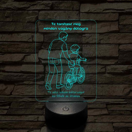 Apa bringa kisfiús 7 színű 3D led lámpa