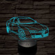 Alfa Romeo 159 autó 7 színű 3D led lámpa