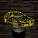 Alfa Romeo 159 autó 7 színű 3D led lámpa