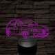 Alfa Romeo 147 autó 7 színű 3D led lámpa
