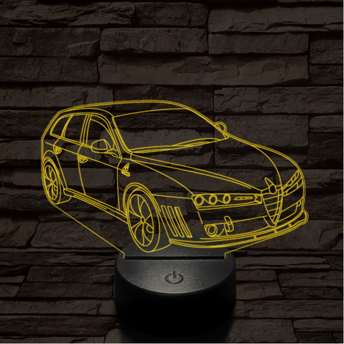 Alfa Romeo 159 Sportwagon Estate autó 7 színű 3D led lámpa