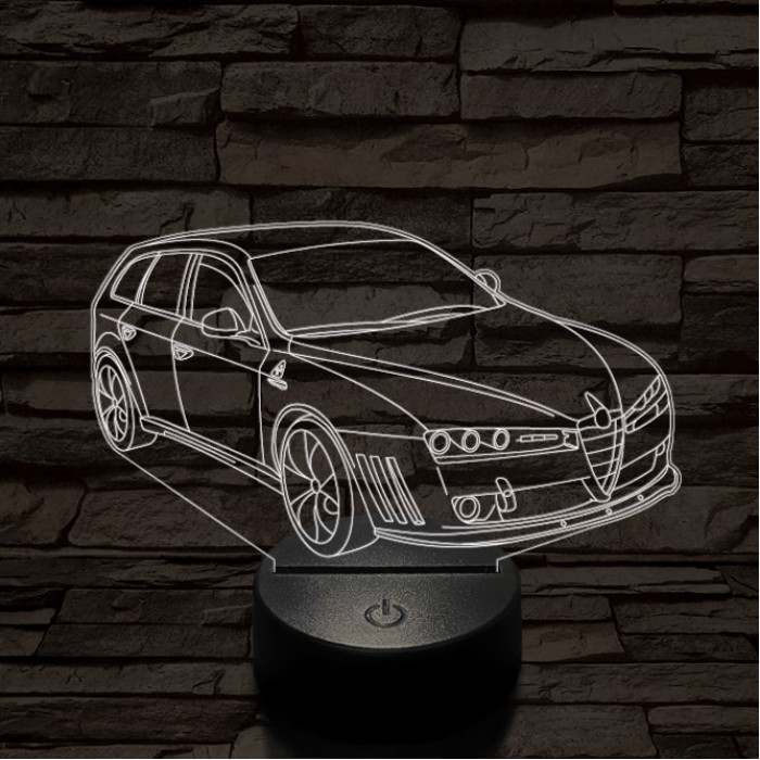 Alfa Romeo 159 Sportwagon Estate autó 7 színű 3D led lámpa