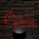 Alfa Romeo 156 autó 7 színű 3D led lámpa