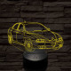 Alfa Romeo 156 autó 7 színű 3D led lámpa