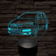 Audi Q7 autó 7 színű 3D led lámpa