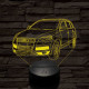 Audi Q7 autó 7 színű 3D led lámpa
