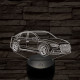 Audi TT autó 7 színű 3D led lámpa