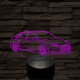 Audi TT autó 7 színű 3D led lámpa