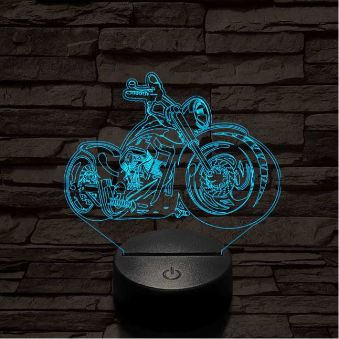 Chopper motor 3D led lámpa
