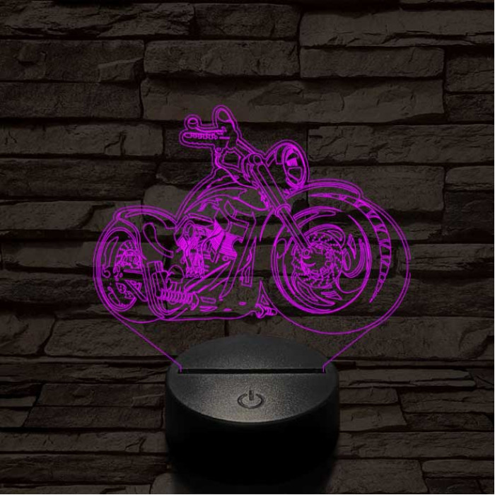 Chopper motor 3D led lámpa