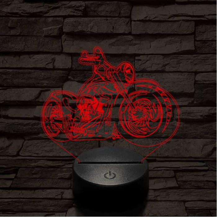 Chopper motor 3D led lámpa