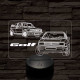Volkswagen Golf 7 színű 3D led lámpa