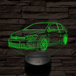 Volkswagen Golf 7, hét színű 3D led lámpa