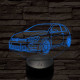 Volkswagen Golf 7, hét színű 3D led lámpa