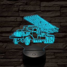 Szovjet katyusha 3D led lámpa