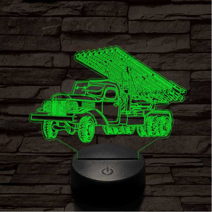 Szovjet katyusha 3D led lámpa