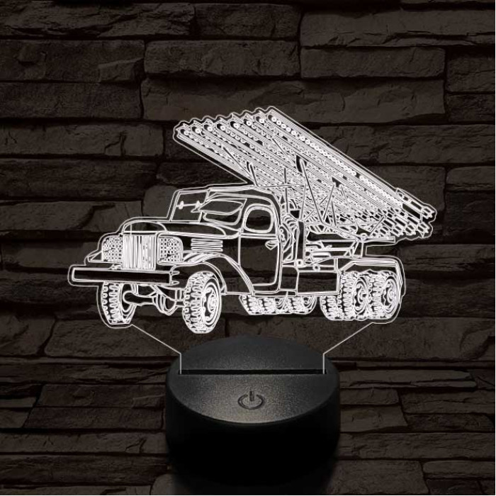 Szovjet katyusha 3D led lámpa