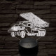 Szovjet katyusha 3D led lámpa