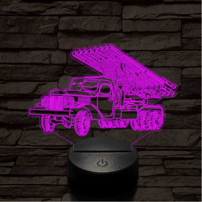 Szovjet katyusha 3D led lámpa