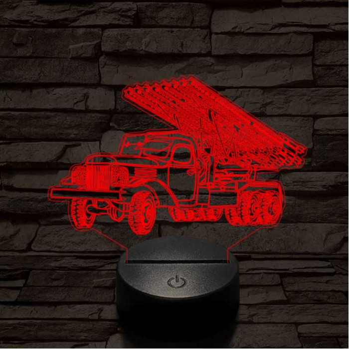 Szovjet katyusha 3D led lámpa