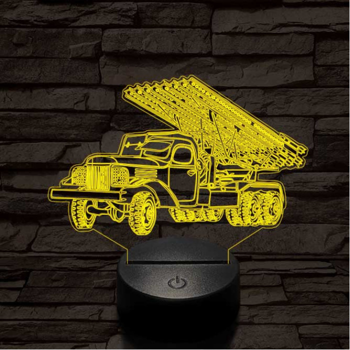 Szovjet katyusha 3D led lámpa