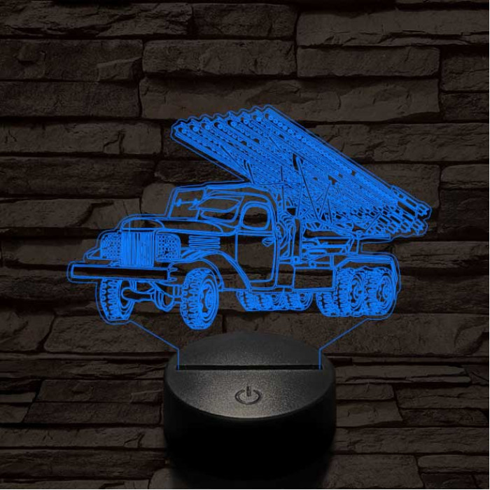 Szovjet katyusha 3D led lámpa
